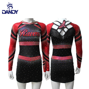 Customised Varsity <strong>Cheerleading</strong> Tops AB Rhinestones Allstars Cheer Outfits <strong>Sexy</strong> Professional Cheer Outfit <strong>Cheerleading</strong> Skirts - Product Image 5