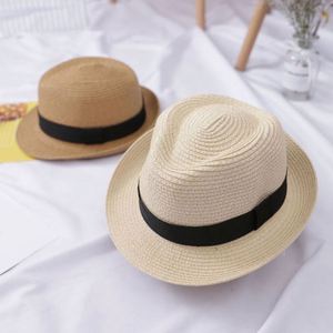 New Design Trendy British Top Hat Summer Men's Panama Straw Hat Beach Sun Hat Wholesale - Product Image 5