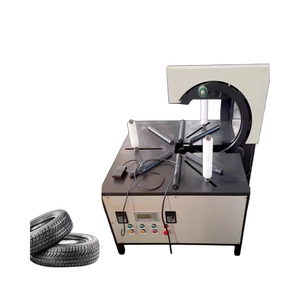 Paquete de carrete Bobinas de bobinado Embalaje Tubo de <span class=keywords><strong>cobre</strong></span> Cable Tubo Película elástica Neumático de bicicleta Bobina Envoltura Máquina de embalaje de plástico - Product Image 2