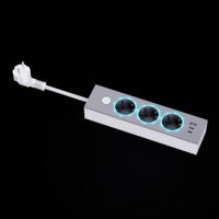 Multiprise européenne KC norme UE 16A PD 25W avec 3 prises USB (2 USB-A, 2 USB-C) et détection de surtension pour usage domestique
