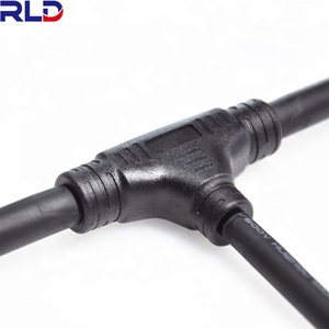 2针3针塑料T连接器防水电源分配器连接器防水电缆接头3路T连接器 - Product Image 2