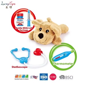 Ensemble de jeu d'imitation vétérinaire pour enfants de 2 à 14 ans avec table d'examen pour animaux en plastique et outils médicaux, <span class=keywords><strong>jouet</strong></span> de jeu de rôle docteur animal - Product Image 5
