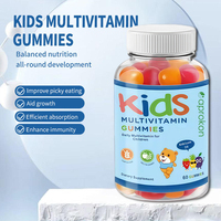 Compléments alimentaires multivitaminés pour enfants OEM, gommes multivitaminées A, C, D, E, B6, B12, zinc, pour enfants