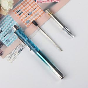 Nuevo diseño de bola de metal bolígrafo logotipo personalizado pluma de cristal bolígrafo para boda figt - Product Image 4