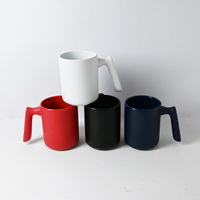 Tasse à thé en céramique mate personnalisée avec poignée carrée, couvercle et filtre, pour la maison et le bureau, option cadeau