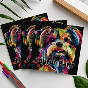 Vui vẻ bàn chân Màu cuốn sách đầy màu sắc con chó vẽ cuốn sách sáng tạo vật nuôi nghệ thuật màu cuốn sách cho người hâm mộ động vật - Product Image 6