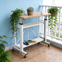 Table relevable moderne pliable en acier inoxydable durable, portable et multifonctionnelle pour extérieur/bureau/salon/chambre