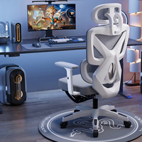 Chaise de bureau de direction ergonomique de luxe contemporaine en maille pivotante à dossier haut avec support lombaire 3D réglable et inclinable, personnalisable