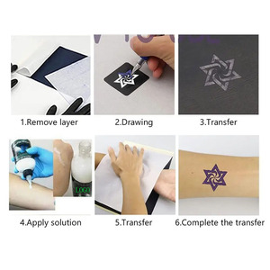 Crema de Transferencia para Plantillas de Tatuajes de 250 ml, Gel para Copiadora Térmica, Extracto de Plantas, Hidratante, para Uso Corporal - Product Image 5