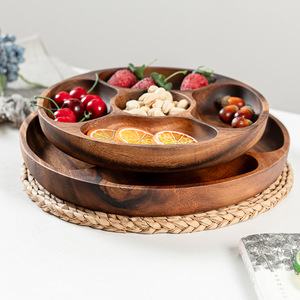 <span class=keywords><strong>2025</strong></span> <span class=keywords><strong>New</strong></span> Bamboo <span class=keywords><strong>Wooden</strong></span> Dish Plate Tray Set für Küche Home School Party Container Schalen Relish Sectional Snack Cheese Tray - Product Image 3