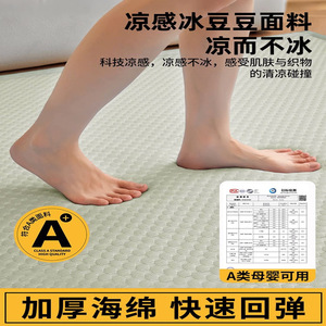 Cooling Mat For Sleeping Floor Covering Tatami Mattress Nap Mat Soft Mattress With Ice Bean Beans 2.2m Rectangle Synthetic - Product Image 5