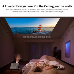 2025 smartcinema rạp hát tại nhà Mini LED chiếu A32 Pro Android 4K Video 1080P phim điện thoại không dây kết nối máy tính LCD - Product Image 4