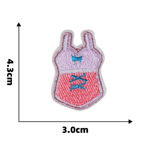 Graziose scarpe da ballo con fiocco rosa per Bikini custodia per telefono autoadesiva cosmetica per gioielli abiti fai da te ricami decorativi - Product Image 3