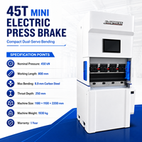 Presse plieuse CNC électrique compacte 45T 800mm à double servo pour tôles