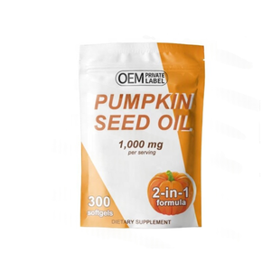 Веганские капсулы с маслом тыквенных семечек, мягкие капсулы с экстрактом пальметто, капсулы 2-в-1 с маслом тыквенных семечек - Product Image 1