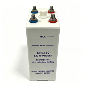 Batterie rechargeable alcaline nickel-cadmium (NiCD) à décharge moyenne 1,2 V 150 Ah GNZ150 KPM150 IEC60623 pour UPS - Product Image 1