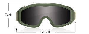 आउटडोर चश्मा एंटी-शॉक नाइट-विजन मोटोक्रॉस सामरिक गोगल विंडप्रूफ डुस्टप्रूफ शूटिंग मोटोक्रॉस मोटरसाइकिल चश्मा - Product Image 5