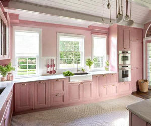 Gabinetes de Cocina Modulares Rosados Personalizados, Gabinete Colgante de China, Isla de Cocina para Apartamentos y Villas - Product Image 2