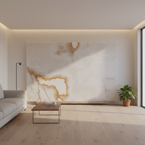 Losas de ónix blanco Fabricación de fábrica Mármol blanco pulido Ónix de lujo - Product Image 4
