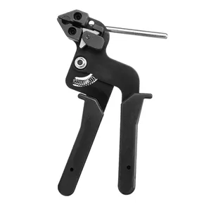 LS-600R Stainless Steel Zip Tie Clamping Tool With Cutter For 2.4-12mm Wide Stainless Steel Zip Ties