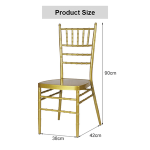 Toptan Metal altın Chiavari sandalyeler fabrika fiyat otel ziyafet olay düğün mobilyası istiflenebilir yemek sandalyeleri - Product Image 6