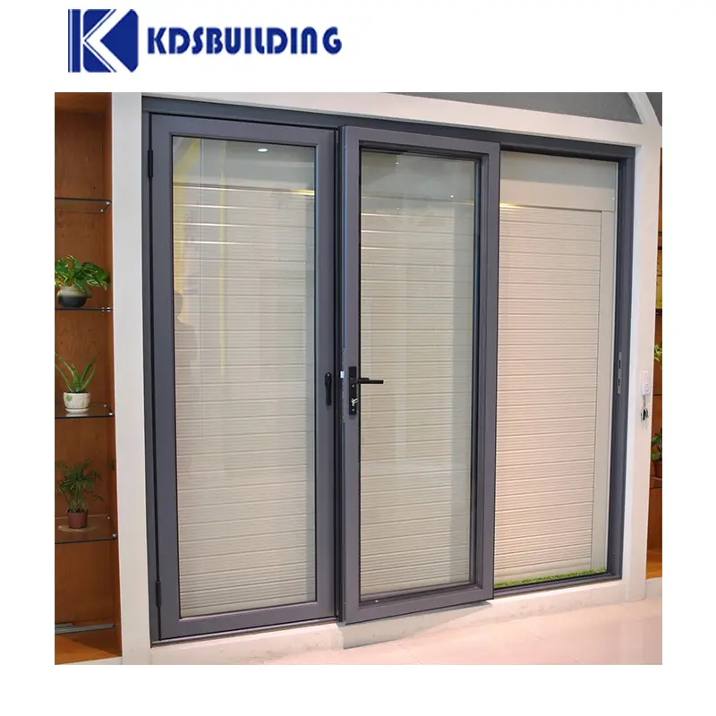 KDSBuilding Alu 유약 유리 알루미늄 스윙 여닫이 문 알루미늄 창 및 기타 문