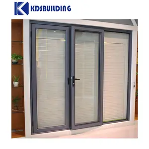 KDSBuilding Alu Glazed Glaze Glass Aluminum Swing Casement Doors Aluminum Window and other doors