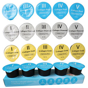 Fournitures de Salon de Manucure Kit de Soin de la Peau Lime à Pieds Anti-Callosités Masque au Collagène Coréen Crème de Massage Kit Pédicure de Luxe 5 Étapes pour <span class=keywords><strong>Spa</strong></span> des Pieds - Product Image 2