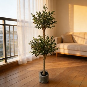 Árbol de Olivo Artificial de Doble Bola, Plástico Ecológico, Siempre Verde, para Bodas y Navidad, Precio de Fábrica al por Mayor - Product Image 6