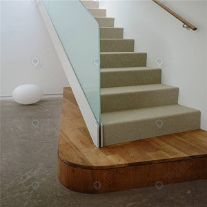Conception de garde-corps de maison moderne Chaussure de base en aluminium en U pour verre En effet Conceptions de garde-corps de toit - Product Image 2
