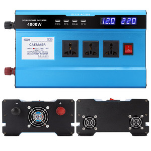 Inversor de Corriente <span class=keywords><strong>KME</strong></span> con Cargador USB de 4 Puertos, Pantalla de Voltaje, CA 110V/220V, Onda Sinusoidal Modificada, 2200W 3000W, para Aire Acondicionado - Product Image 3
