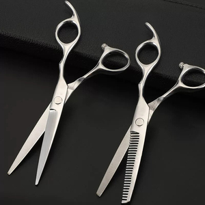 Tijeras de peluquería para ovejas, de hoja fina, recta, de diamante, de acero damasco, Jet Tool Trimmer Jagar - Product Image 4