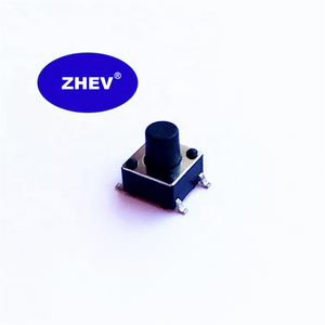 Interruptor Táctil SMD Tipo 180G de 6x6MM, 250GF, con 4 Pines, Embalaje en Rollo con Cinta Adhesiva - Product Image 1