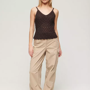 Débardeur d'été personnalisé en coton doux avec col en V <span class=keywords><strong>crochet</strong></span>é <span class=keywords><strong>sans</strong></span> manches pour femmes - Product Image 5