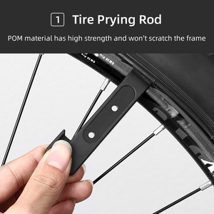 Pince à chaîne de vélo multifonction, outil de dégagement rapide, pince à chaîne, leviers de pneu pour vélo de route et VTT, en acier au carbone noir - Product Image 4