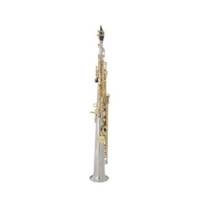 Saxophone Soprano de haute qualité droit B bémol professionnel jouant des touches d'argent de coquille blanche sculptée saxophone - Product Image 1