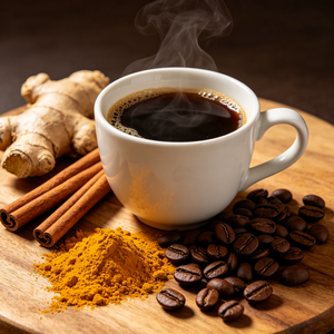 <span class=keywords><strong>Café</strong></span> Noir Instantané <span class=keywords><strong>Soluble</strong></span> à la Cannelle et au Curcuma, Arôme Riche, Torréfaction Intense, Infusion Pure, Compagnon de Fitness, Boost d'Énergie Matinal - Product Image 3
