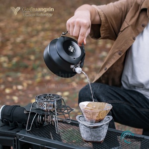 Outdoor Stainless Steel <b>Kettle</b> 1L Portable <b>Camping</b> Teapot with Spout Cookware for Cooking All Seasons 1PC - Product Image 5