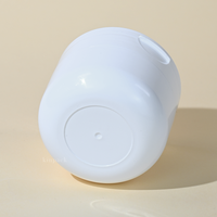 Pots en plastique PP mat recyclables de 100 g avec cuillère pour crème corporelle, emballage cosmétique