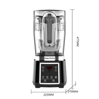 Mixeur de table à vitesse variable Happy Partner en acier inoxydable pour smoothies, jus et aliments – Mixeur électrique de cuisine
