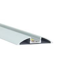 Profilé en aluminium LED avec diffuseur, embouts et clips pour bande LED 57*10 mm