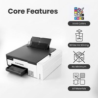 Imprimante DTF A4 CMYK avec encre blanche, machine d'impression par transfert à jet d'encre pour une personnalisation instantanée
