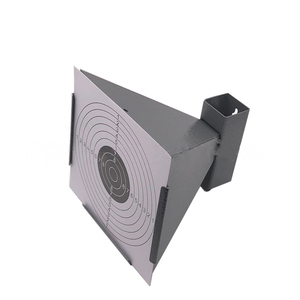 Cible de tir en métal 17x17cm avec boîte de récupération de billes et cibles en papier pour l'entraînement - Product Image 2