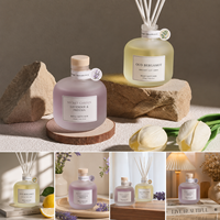 Bouteille diffuseur de parfum d'ambiance en verre écologique, sans alcool, longue durée, créative et personnalisée, vente en gros usine