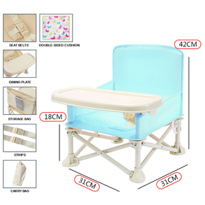 <span class=keywords><strong>Silla</strong></span> alta plegable de viaje exterior para niños, <span class=keywords><strong>silla</strong></span> alta con cojín suave para comer, acampar - Product Image 2