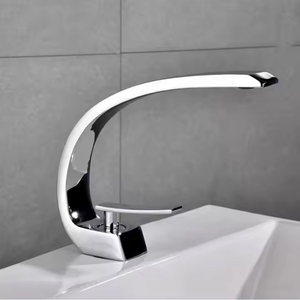 <span class=keywords><strong>Robinet</strong></span> de lavabo en acier inoxydable monté sur le pont à un trou Design lunaire antique moderne <span class=keywords><strong>pour</strong></span> eau chaude et froide <span class=keywords><strong>pour</strong></span> salle de bain - Product Image 3