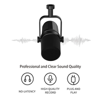Microphone Professionnel XLR Dynamique pour Podcast, Micro Filaire de Studio pour Enregistrement, Streaming en Direct, Gaming, Vocal Cardioïde