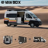 Kit de conversion de camping-car Crafter T5 Transporter, module intérieur de camping-car avec lit, réfrigérateur et toit relevable