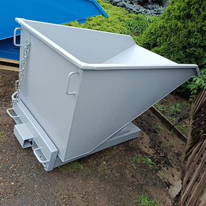 Новый надежный стальной бункер для погрузчиков с функцией автоматического сброса отходов строительной площадки - Product Image 2