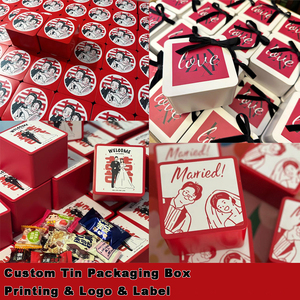 Wholesale Luxury Chocolate Bonbon Tin Box Custom Food Grade Christmas Metal Can Packaging with Dividers Lid for Baby Boy Gift - Product Image 5